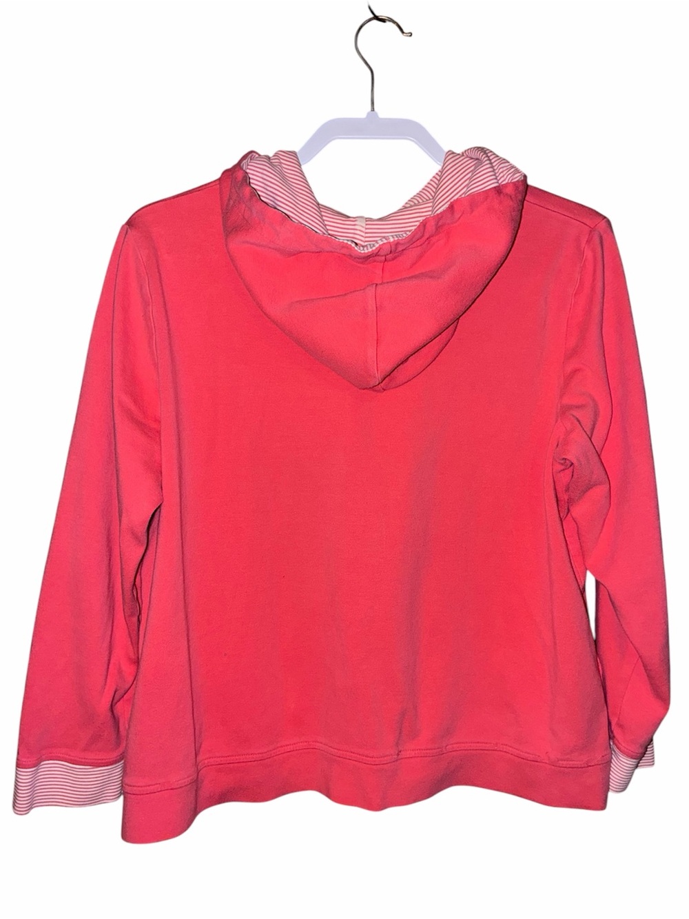 HOODED ZIP SWEATSHIRT PINK SZ M - Picture 2 of 2
